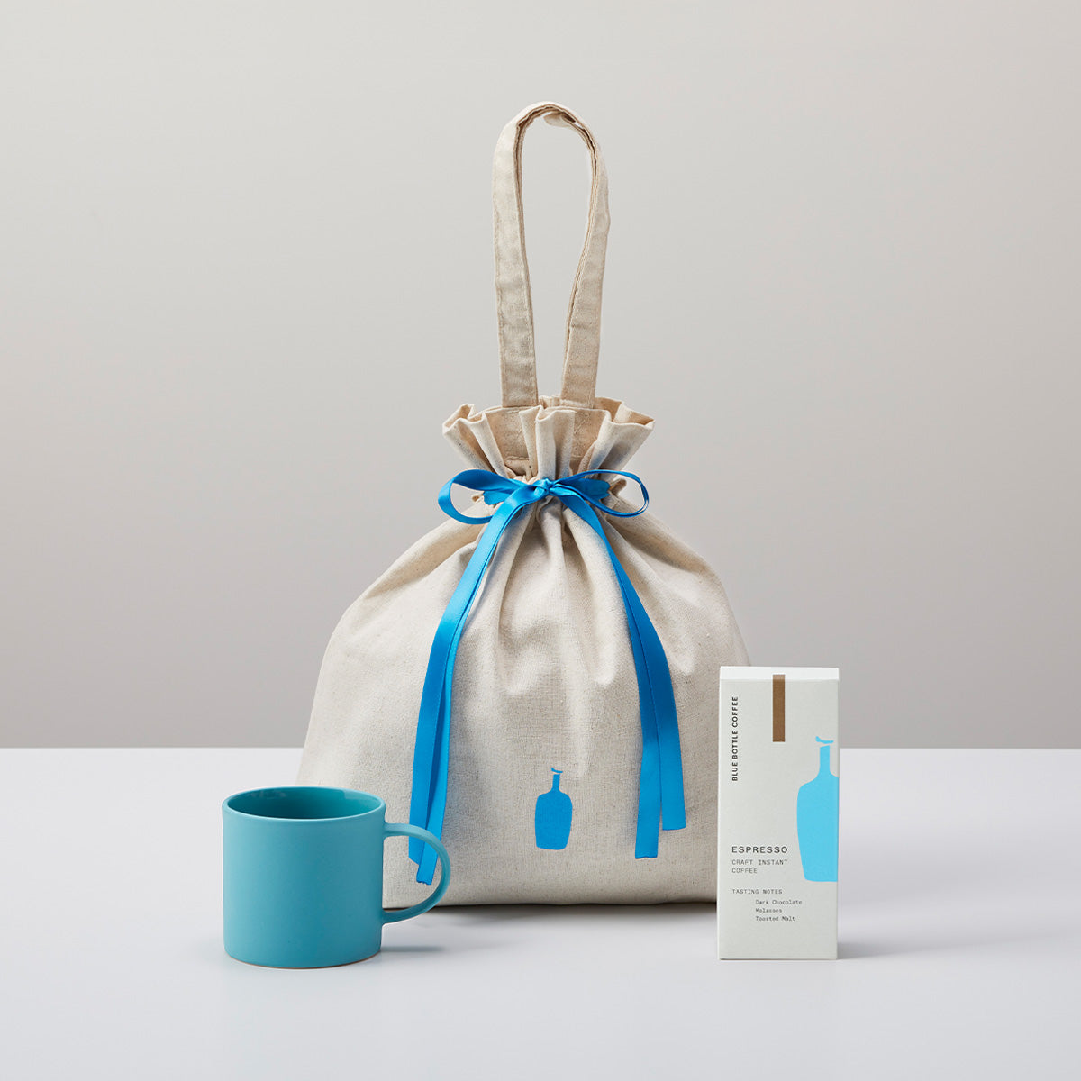 ストーンマグ （ライトブルー）& インスタントコーヒー セット in