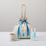 ストーンマグ (グレー)& インスタントコーヒー セット in リボンラッピングバッグ