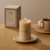 ソイキャンドル - ベルガモット、ホーリーフ、ヒノキ -