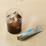 ストーンマグ (ライトブルー)& インスタントコーヒー セット in リボンラッピングバッグ