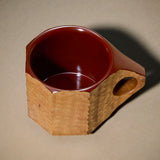 Akihiro Woodworks x BLUE BOTTLE COFFEE ジンカップ ウルシ ハイブリッド マザー アズキレッド