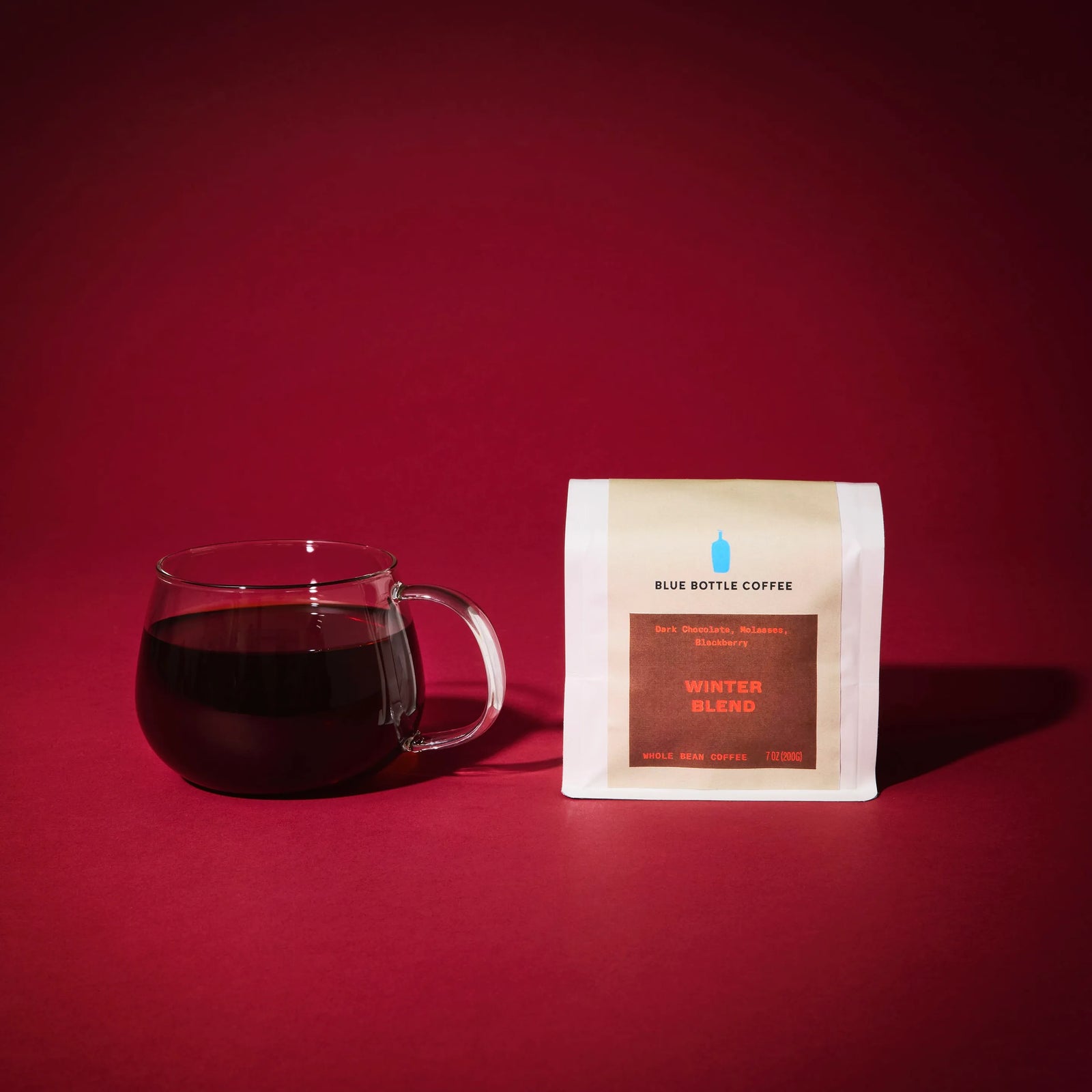 非売品: ブルーボトルコーヒー Netflix 特別版 Blue Bottle ウィンターコーヒービーンズ セット in ラッピングバッグ | ブルー