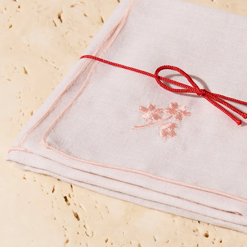 オリジナル 刺繍ハンカチ —SAKURA— | ブルーボトルコーヒー【公式通販